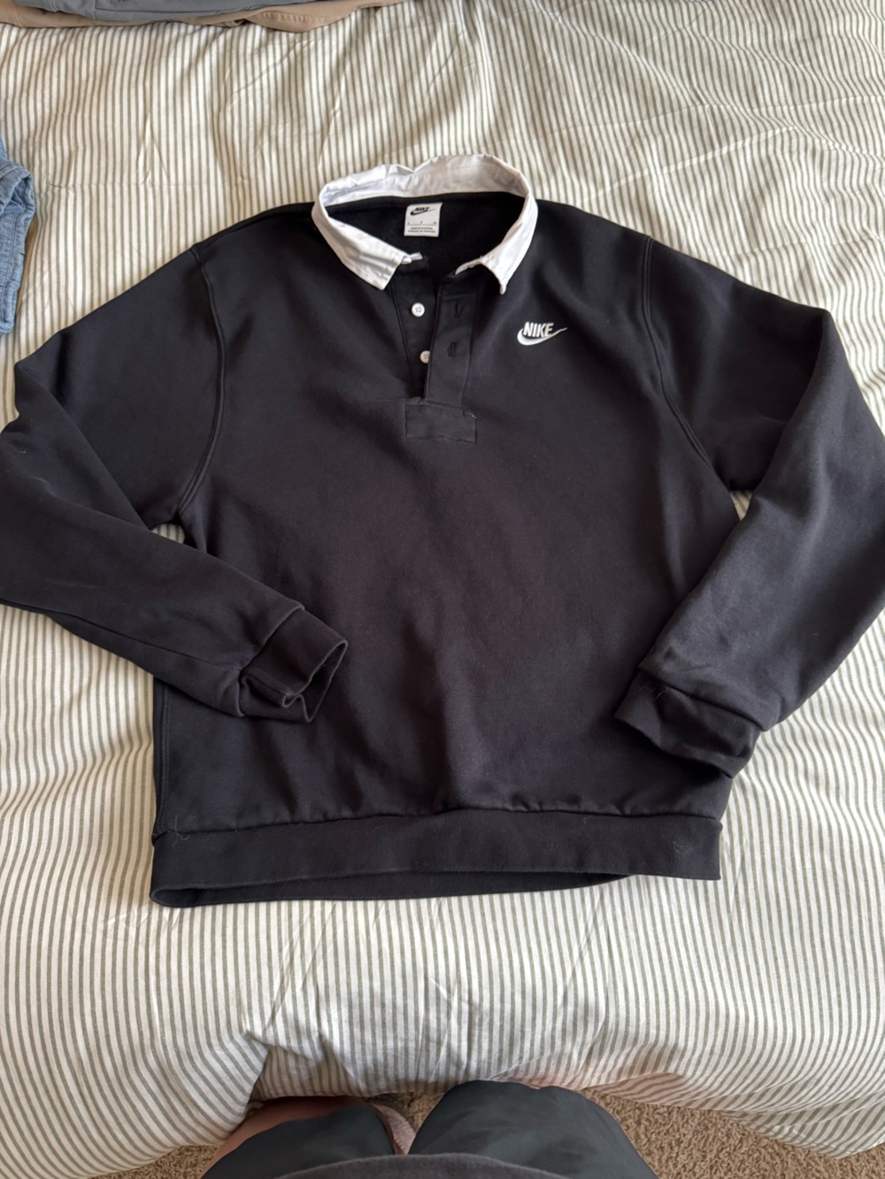 Nike Men's Rugby-Style Collard Sweatshirt